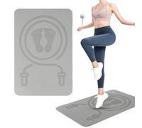 Jump Rope - Tappetino da yoga per esercizi di yoga, danza, yoga, tappetino per esercizi silenziosi, tappetino da allenamento per casa e palestra, tappetino da fitness ammortizzante, attrezzatura