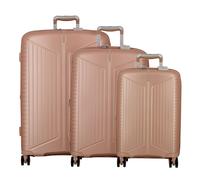 Jump Evae 4 ruote Set di valigie 3 pezzi con piega di espansione pale pink (TAS037956)