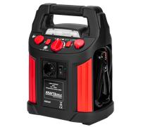 Jump Starter 1500A Booster Compressore Inverter 230V Powerbank Auto LED 12V