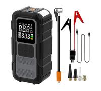 Jump Starter-Jump Starter Power Pack 8000mah | Car Jumper, Air Compressor 4000a With Cables - Dead Car Battery 12v 9-Liter For Inflating Tires, Long, Trips Urban Road, Commuting, Drivers Professionals