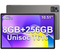 jumper Tablet 10.5 Pollici 1920x1200 IPS FHD, Android 12 Octa-Core T616 (8GB RAM 256GB ROM), Double SIM, 4G LTE, 5G/2.4G WiFi, BT5, 4 Speaker, Fotocamera 13MP, Type C, 7000mAh Batteria