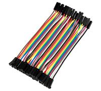 Jumper Wire Cable, Akozon 5 Pezzi 40 pin 11,5 cm Kit Cavetti Jumper Filo Multicolore Jumper Wire Femmina Femmina Kit Breadboard Ponticello Cavi a Nastro