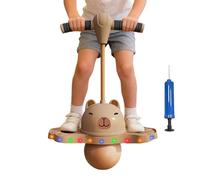 Jumping Balance Ball, Core Strength Exercise, 45cm Capybara Cartoon Design, PVC Anti Slip Material, Fitness Gear Sports Activity Tool, Training for Indoor Outdoor Kids Adults Park School