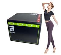 Jumping Box Training, scatola antiurto per step up, pliometrica, stabile, allenamento ad alta intensità, diverse altezze pesanti, 40 x 30 x 35 cm, per palestra e fitness a casa