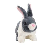 Jumping Bunny Plush - Electric Moving Rabbit Doll, Interactive Soft Figurine Decoration | lifelyke Action Mechanism, coziy Fabric Construction, Adorable Display Toy for Children Room Desk Shelf Home