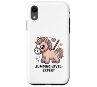 Jumping Level Expert Kawaii Pastel Pony Custodia per iPhone XR
