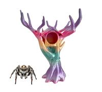 Jumping Spider Tree - Accessorio per habitat stampato in 3D a forma di albero | Cave di saltanti - Piccoli animali arborei - Decorazione del recinto della tarantola
