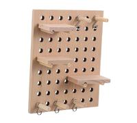 JUMPLAWN 1 Set Di Forniture Artigianali Per Case Delle Bambole in Legno, Porta Spezie Da Parete in Miniatura, Piccoli Accessori Da Cucina, Scaffale in Legno Per L'organizzazione Della