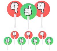 JUMPLAWN 10 Pezzi Palette per Votazioni in Plastica Riutilizzabili per Scuola e Competizioni, Facili da Usare, Accessorio Portatile per Gioco e Voto Interattivo