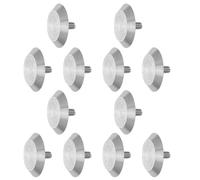JUMPLAWN 12 Pezzi Borchie Tattili Antiscivolo in Acciaio Inox per | Argento, Installazione Semplice, per Aree ad Alto Passaggio Guida, Resistente alla Corrosione