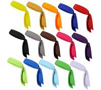 JUMPLAWN 15pezzi Fasce Regolabili Per Unisex Con Elastico Assorbenti e Stretchy Per Sport Allenamenti e Attività Fisica Per Adulti