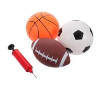 JUMPLAWN 1set Palloni Gonfiabili Per Ragazzo Ragazza Mini Pallone Da Basket e Giocattoli Rimbalzanti Per Attività All Aperto Inclusa Pompa Per Facile Gonfiaggio e Gioco Interattivo