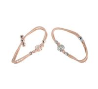 JUMPLAWN 2 Pezzi Bracciale Coppia Sensibile al Tocco, Corda | Comunicazione Silenziosa a Distanza, Uso per Ritmi , per San e Anniversari
