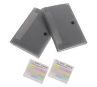 JUMPLAWN 2 Pezzi Cartella Espandibile A6 a 13 Tasche in Plastica Chiusura | Accesso Rapido, Indice Scrivibile e Stampabile, Interno Liscio, per Ricevute e Documenti Quotidiani