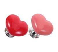 JUMPLAWN 2 Pezzi Copertura Sensibile a Forma Cuore per Accensione e Auto di in Lega Resistente, Protezione Start Stop, per Migliorare Veicolo