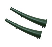 JUMPLAWN 2 Pezzi Corno di Segnalazione in Ferro Militare Verde per Esterni, Corno Multifunzionale Compatto per Addestramento, Eventi Sportivi e Feste All’aperto Fischietto Regolabile