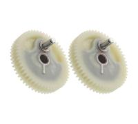 JUMPLAWN 2 Pezzi Ingranaggio per Pompa Gonfiaggio Pneumatici Beige in Plastica Uscita Pressione Costante e Funzionamento Silenzioso per Casa e Garage