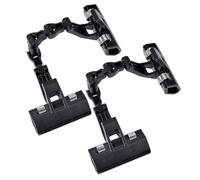 JUMPLAWN 2 Pezzi Morsetto da Studio Clip per Cavalletto per Tavole da Schizzo a Doppia Testa, Nero, Plastica e Lega, Rotazione e Regolazione Angolare, per Sketch Board e Drawing Pad,