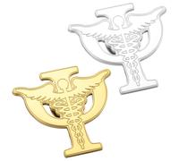 JUMPLAWN 2 Pezzi Spilla Psicologia in Acciaio Inossidabile, Gioiello | Design Unico a Tema Psicologia, Mantiene la Lucentezza, per Abbigliamento Professionale e Casual