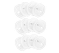 JUMPLAWN 20 Pezzi Copertura Protettiva Accessori Gomma Bianco Installazione Semplice e Riduzione per Veicoli per Serratura Porta Auto