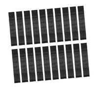 JUMPLAWN 20 Pezzi Fascia da Lutto Nera Bracciale Commemorativo Elastica Regolabile con Comfort e Vestibilità Ottimale per Funerali e Sport per Braccio