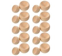 JUMPLAWN 20 Pezzi Supporto Rotondo in Legno per Piante Aeree Succulente 30 | Design Rustico e Vintage, Grana del Legno Visibile, Beige, per Centrotavola e Portacandela