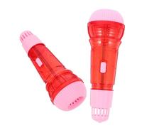 JUMPLAWN 2pezzi Microfono Echo Per Ragazzo Ragazza Giocattolo Musicale Interattivo Plastica Sviluppa Abilità Linguistiche e Musicali Sicuro e Divertente Per Gioco Dei Toddler