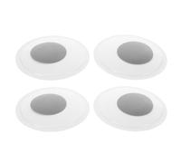 JUMPLAWN 4 Pezzi Occhi Mobili Giganti Autoadesivi per Bambole, 150mm | Plastica e Carta, Adesivi da Applicare e Staccare, per Costumi Mascotte, Pareti e Scrapbooking