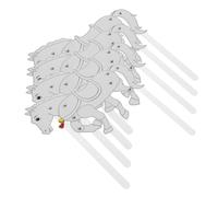 JUMPLAWN 4pezzi Marionette Ombra Cavallo Cinese Kit Per Spettacoli Di Ombre Accessori Creativi Per Performance e Decorazioni Murali Per Famiglie e Scuole