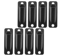 JUMPLAWN 8 Pezzi Supporto per Bandiera Mini da Parete in Plastica Nera | Viti Incluse, Montaggio Rapido su Muro, Struttura Robusta, per Ufficio e Pareti Interne