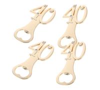 JUMPLAWN Apribottiglie per Bomboniere 40° Compleanno Set 4 Pezzi in Lega di Zinco, Apribottiglie per Birra e Vino Fresco, Accessori per Feste, Matrimoni e Celebrazioni, Strumento Pratico