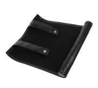 JUMPLAWN Borsa Porta Dadi in Pelle Pu Nera Design Cerniera, Pieghevole e Compatta, Organizer per Giochi e Viaggi