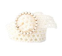 JUMPLAWN Cintura Elastica e San Valentino Perle Finte Elegante e Decorativa Donna Cintura Gioiello Stile Classico e Lusso per Abiti da Donna Adatta per Feste