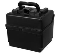 JUMPLAWN Contenitore Quotidiano Coperchio per Protezione e Multilivello per Uso Batteria 24v in Custodia Plastica Nera con Elettrica Bicicletta Elettrica e Mini Bike Gite All'aperto