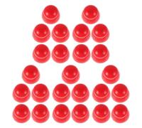 JUMPLAWN Coperchi in Plastica Rossi per Dadi e Bulloni, 25 Pezzi, Copertura Protettiva a Cupola per Attrezzature da Parco Giochi e Scivoli, per Aree Gioco Interne