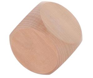 JUMPLAWN Dadi da Gioco in Legno 80mm Cubo Beige Angoli Arrotondati per Craft Fai-da-te e Feste, Blocchi Versatili e Minimalisti per Libertà Creativa e Scenari di Gioco