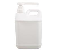 JUMPLAWN Dispenser Quadrato in Plastica Bianco Pompa Dosatrice | Dosaggio Regolabile, Uso in Laboratorio e Fusti Industriali, Struttura Salvaspazio, Finitura Bianca
