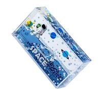 JUMPLAWN Figurina Astronauta Sabbia Mobile in Acrilico Blu per Studio