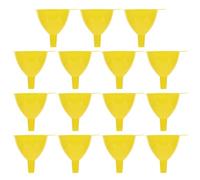 JUMPLAWN Imbuto da Laboratorio in Plastica Giallo 60mm Stelo Corto per Trasferimento Liquidi, Confezione da 15 Pezzi per Esperimenti Scientifici