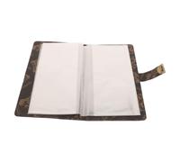 JUMPLAWN Raccoglitore Risparmio con Lucchetto, Marrone, Pu, per Documenti | Copertina Rigida, Tasche Interne Separate, Struttura con Clip Regolabile, Uso Casa e Lavoro
