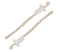 JUMPLAWN Stoppino in Cotone per Lampada a Olio 2 Pezzi Testa in Materiale Resistente, Facile da Usare, Effetto Fiamma Fine, per Bar e Illuminazione da Giardino