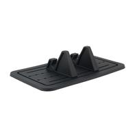 JUMPLAWN Supporto Auto per Smartphone in Silicone Nero per Cruscotto | Antiscivolo, per Mobile Phone e Sat Nav, Portatile e Stabile su Auto e Camion