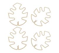 JUMPLAWN Supporto per Piante in Ferro Color Oro per Tenuta Steli di Monstera e Cactus 4 Pezzi Struttura Robusta Compatibile con Vasi, per Uso Interno