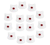 JUMPLAWN Ugelli Spray per Vernice Materiale PE 20 Pezzi Design Ergonomico e Resistente all'Acqua Accessori per Bomboletta Spray Bianco Compatibili con Valvola a Innesto da 4mm