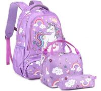 Jumpopack Zaini Scuola Elementare Bambina Unicorno Zaino Scuola Zainetti Zainetto Cartelle, Astucci e Set per La Scuola