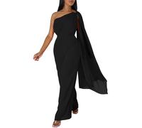 Jumpsuit Elegante Inverno Intera Felpate Online Nero Tutoni Scoperta Capodanno Sartoriale Homewear Slip Petto Minigonna Corpetto Accademica Nylon Glamour Freddo Negozi Trendy