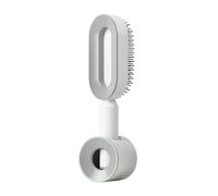 Jumuao - Spazzola districante senza tirare, per donne, uomini e bambini, per ricci, capelli lunghi e corti, per districare e curare i capelli normali (bianco-A)