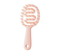 Jumuao - Spazzola massaggiante in silicone per cuoio capelluto, spazzola massaggiante per peeling e stimolazione della crescita dei capelli, riduzione della forfora (rosa)