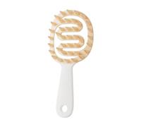 Jumuao - Spazzola massaggiante per cuoio capelluto, in silicone, per massaggiare la testa, per esfoliare e stimolare la crescita dei capelli, riduzione della forfora (bianco)