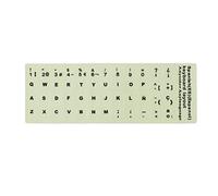 smallJUN Adesivi Tastiera Fluorescente Luminoso Tastiera Impermeabile Pellicola Protettiva Copertura Antipolvere Luce e Adesivi Tastiera Resistente ai Graffi Carino Femminile Spagnolo